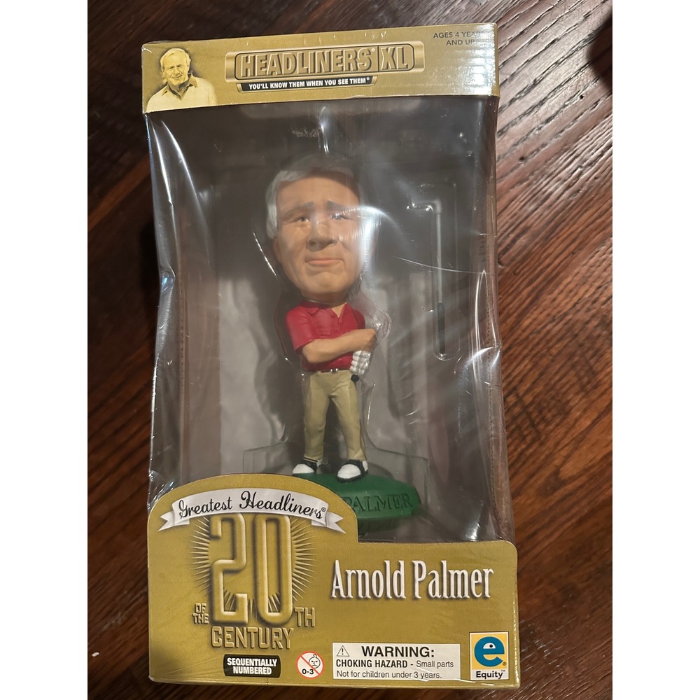 Arnold Palmer Headliners XL Bobblehead Limited Edition Golf Figure Equity 1999